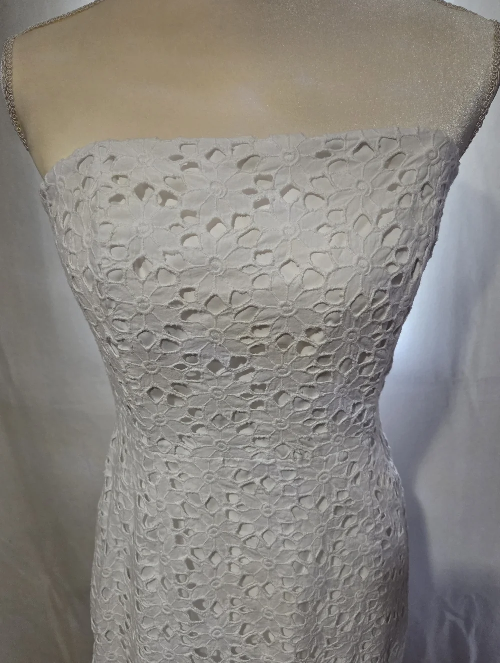 Lilly Pulitzer White Lace Strapless Sheath Dress - Picture 3 of 6